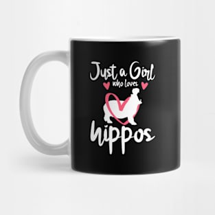 Just A Who Loves Hippos Animal Mug